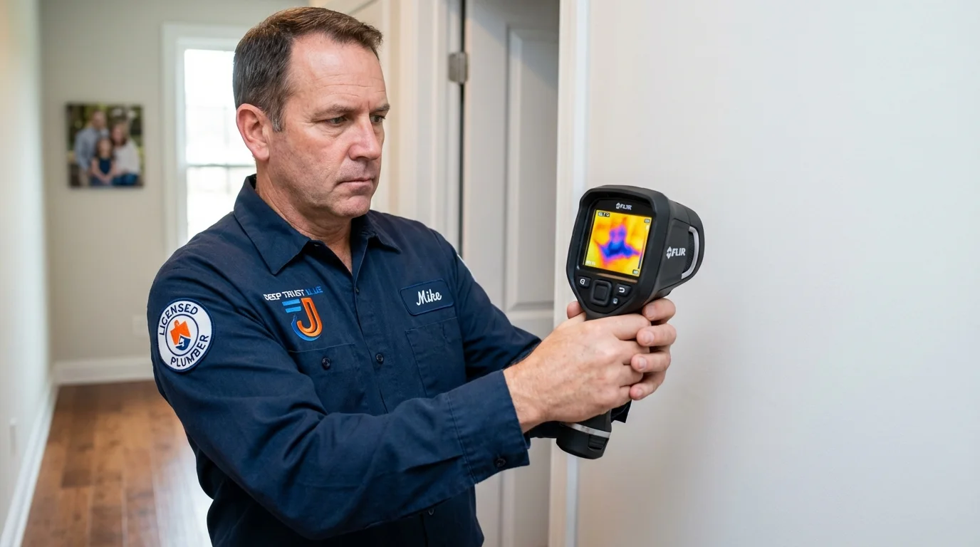 Thermal imaging leak detection by Johns Plumbing LLC in Tsaile